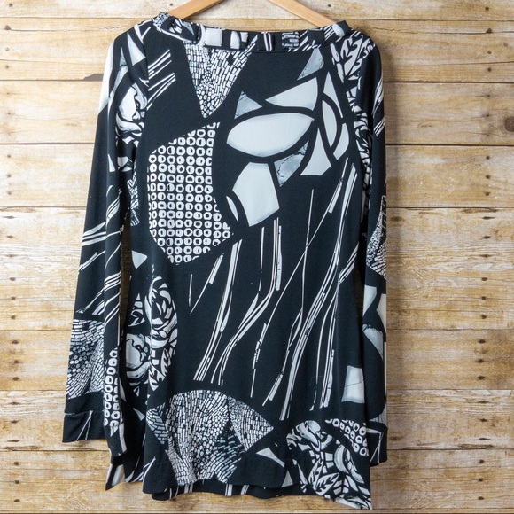 White House Black Market Blouse Abstract - Picture 5 of 6